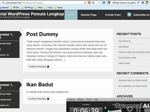 Tutorial WordPress: Cara Menambahkan Widget dan Fungsinya