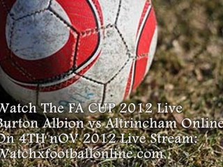 Football- Burton Albion vs Altrincham Sun 4th Nov 2012 Live Telecast