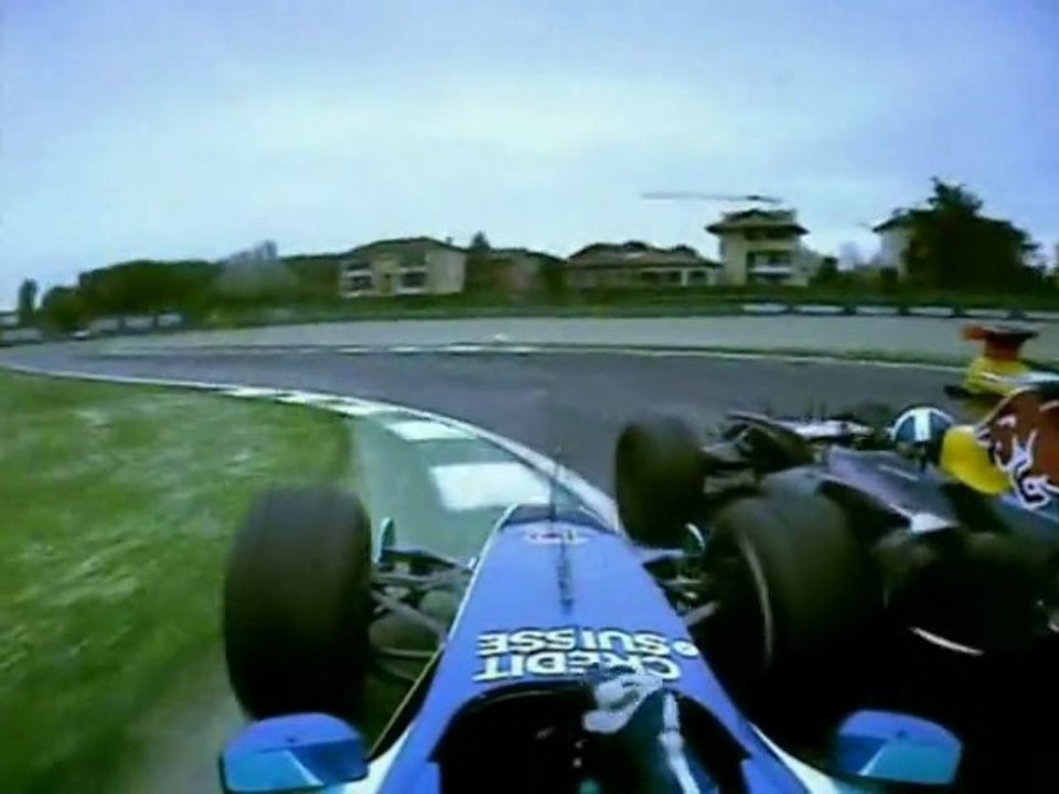 Massa and Coulthard Crash in San Marino 2005
