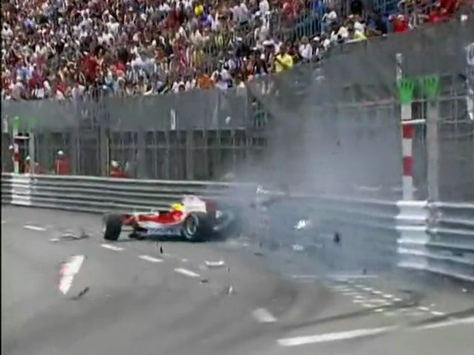 R.Schumacher Crash in Monaco 2005