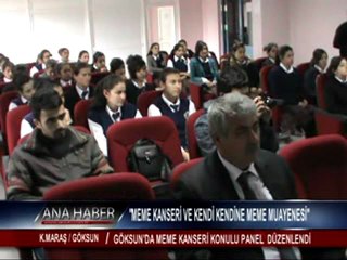 GÖKSUN’DA MEME KANSERİ KONULU PANEL  DÜZENLENDİ.