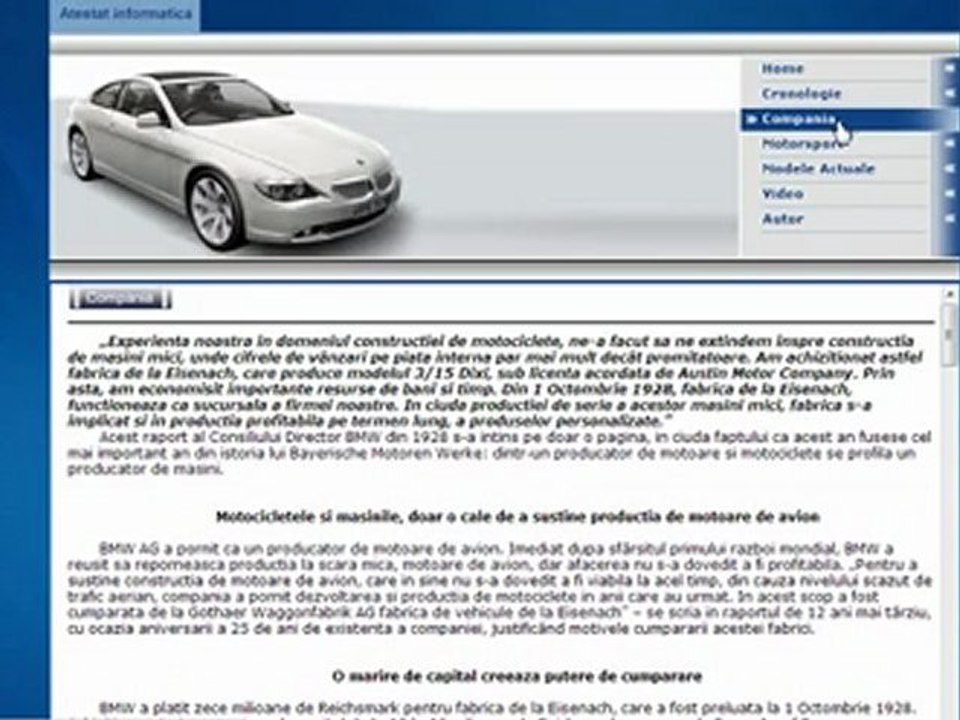 Atestat Informatica - BMW v2