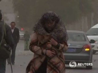Sandstorms hit northwest China