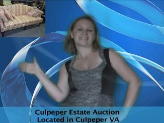Culpeper VA Estate Auction