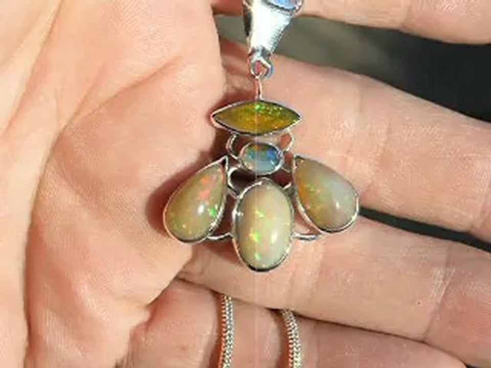 My Bumble Bee Opal Necklace