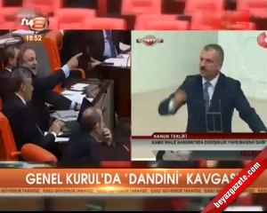 TBMM  DE DANDİNİ DASTANA - ŞEREFLİ  ŞEREFSİZ- EL HAREKETİ YAPMA KAVGASI