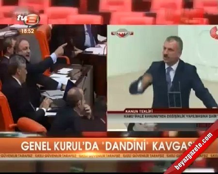 TBMM DE DANDİNİ DASTANA - ŞEREFLİ ŞEREFSİZ- EL HAREKETİ YAPMA KAVGASI
