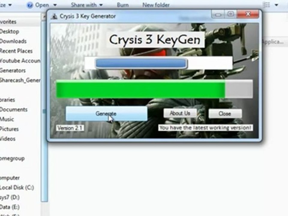 Get Crysis 3 Key Generator 2012 - 100% Free Download - Mediafire - 100% Working