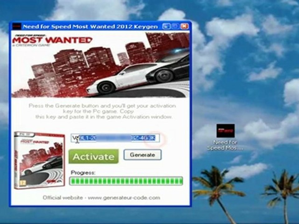 Need for Speed Most Wanted 2012 Générateur code