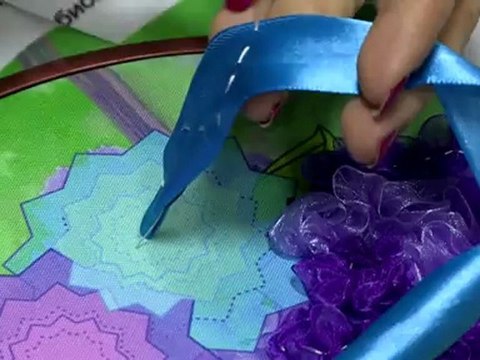 Мастер-класс по вышивке лентами, урок №5