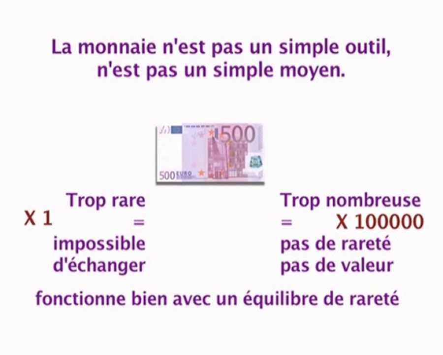 La monnaie, un simple moyen ?