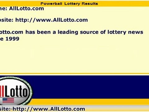 Powerball Lottery Drawing Results for November 3, 2012