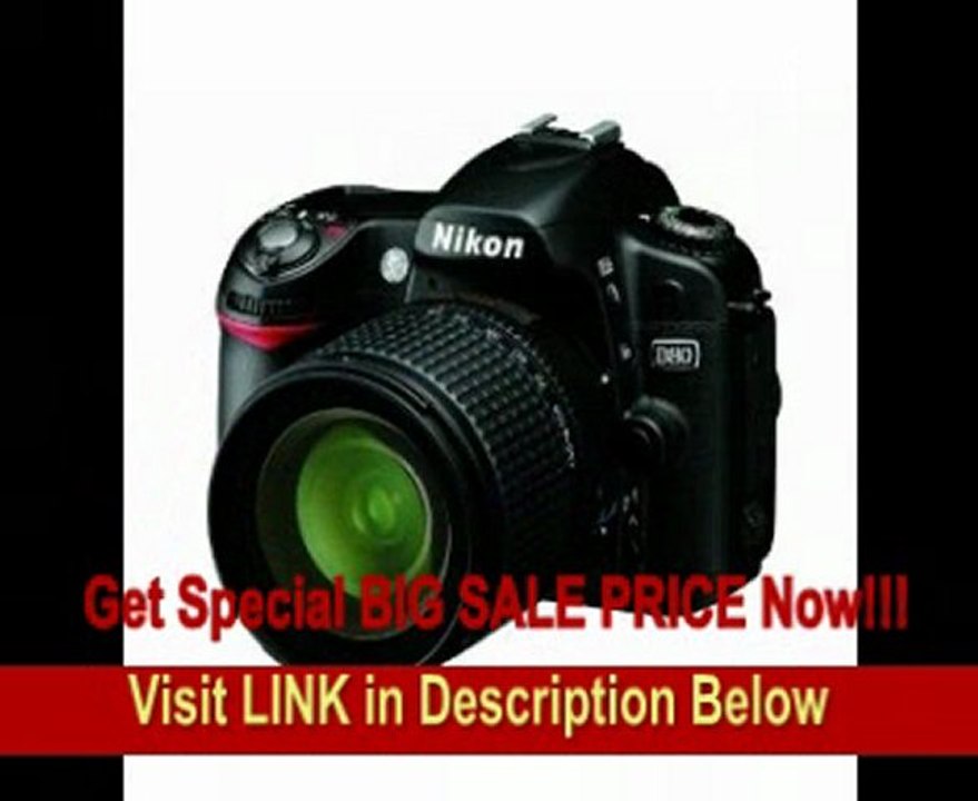 Nikon D80 10.2MP Digital SLR Camera Kit with 18-55mm f/3.5-5.6G AF-S DX VR & 55-200mm f/4-5.6G ED IF AF-S DX VR Nikkor Zoom Lenses