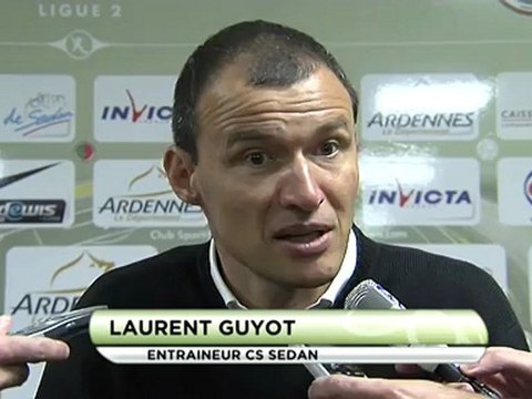 Conférence de presse CS Sedan - RC Lens : Laurent GUYOT (CSSA) - Eric SIKORA (RCL) - saison 2012/2013