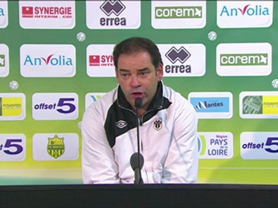 Conférence de presse FC Nantes - Angers SCO : Michel DER ZAKARIAN (FCN) - Stéphane MOULIN (SCO) - saison 2012/2013