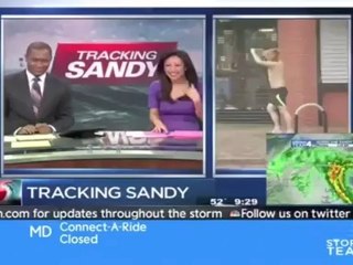 Meilleures séquences télé pendant l'ouragan Sandy