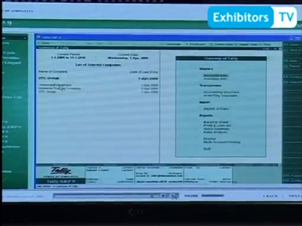 Globe Managements Pvt Ltd offers "Tally.ERP 9 Software" in Single and Multi User Versions (Exhibitors TV @ 12th ITCN Asia 2012)