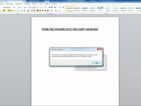 Paypal Money Adder % FREE Download , Updated November 2012