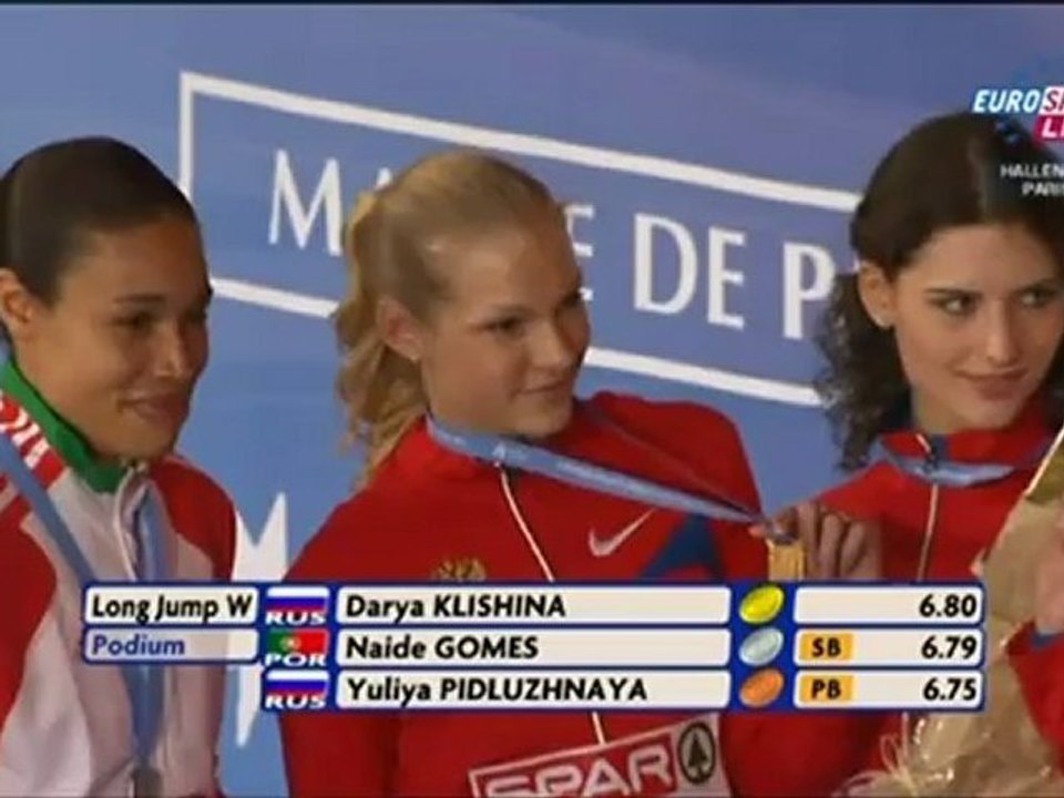 Darya Klishina Дарья Клишина 2011 4 v - European Indoor Champion - Paris