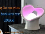 diffuseur d'huiles essentielles design coeur URAKAMI blanc (disponible sur PING-DECO.FR)