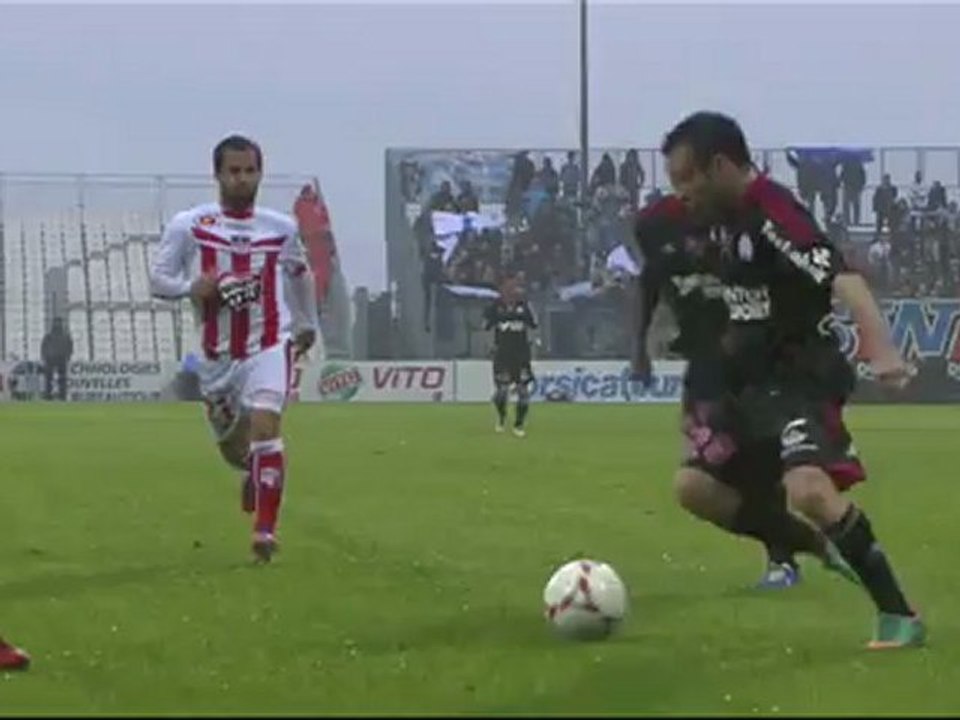 But Jordan AYEW (87ème) - AC Ajaccio - Olympique de Marseille (0-2) - saison 2012/2013