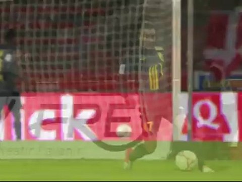 But Nolan ROUX (40ème) - Evian TG FC - LOSC Lille (0-2) - saison 2012/2013