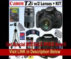 BEST PRICE Canon EOS Rebel T2i 18 MP CMOS APS-C Digital SLR Camera with EF-S 18-55mm f/3.5-5.6 IS Lens & EF 75-300mm f/4-5.6 III USM Telephoto Zoom Lens   16GB Deluxe Accessory Kit