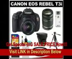 BEST PRICE Canon EOS Rebel T3i 18.0 MP Digital SLR Camera Body & EF-S 18-55mm IS II Lens with 55-250mm IS Lens + 16GB Card + Battery + Case + (2) Filters + Tripod + Cleaning Kit