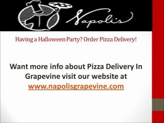 The Next Time You Have A Halloween Party - Order Pizza Delivery