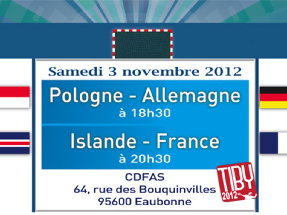 Islande - France - Tournoi Internationale Jeunes P. TIBY