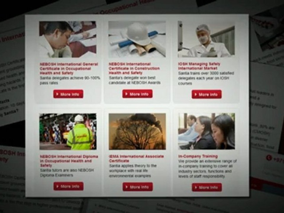 International Consultancy and Training provider food, environmental and health & safety. Middle East market - Santia Consulting Services