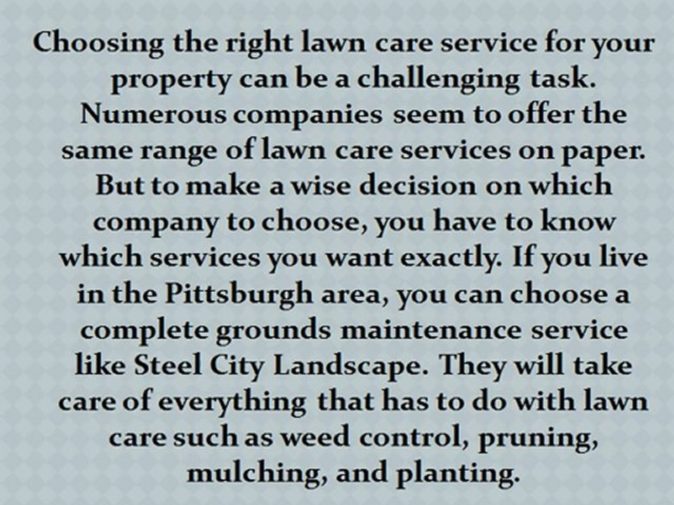 Looking for Quality Outdoor Services in Pittsburgh