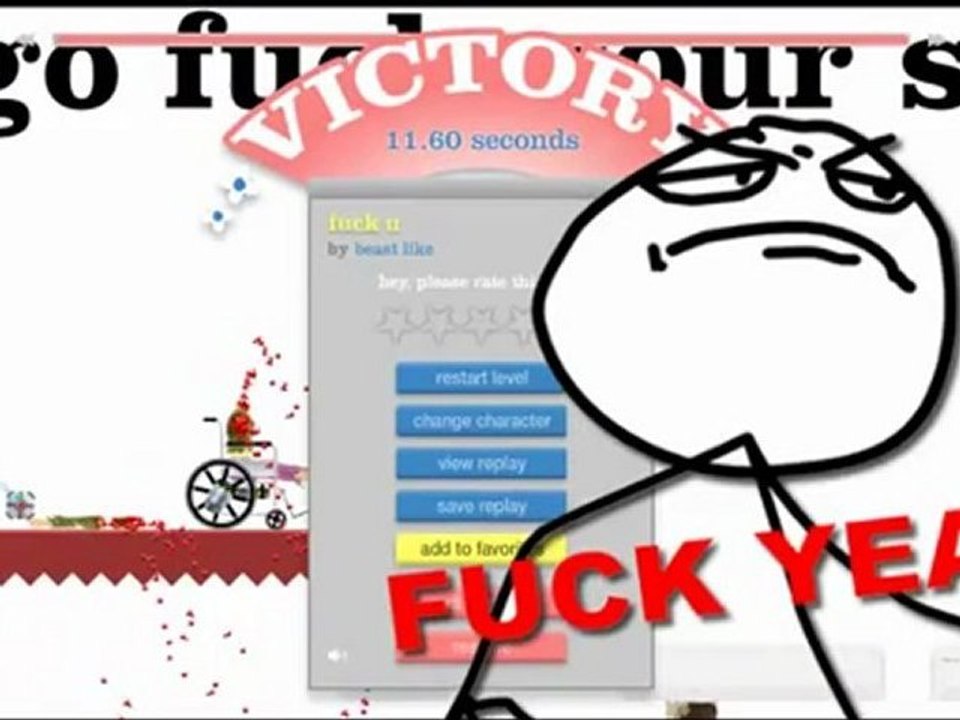 Happy Wheels - Challenge Accepted n Fuck yeah (hq)