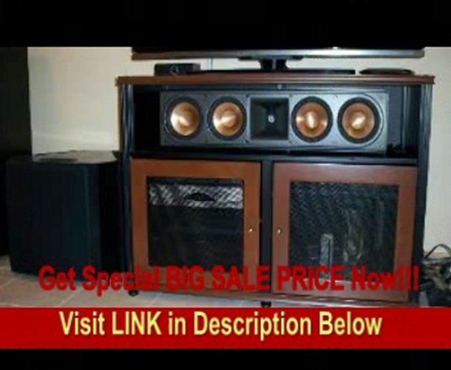 Salamander Synergy 329  A/V Cabinet w/ Two Doors & Center Channel Shelf  (Cherry/Black) REVIEW