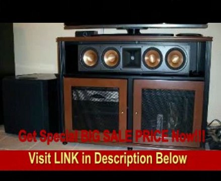 BEST BUY Salamander Synergy 329 A/V Cabinet w/ Two Doors & Center Channel Shelf (Cherry/Black)