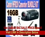 Canon VIXIA HF R20 Full HD Camcorder with 8GB Internal Flash Memory (Black) + 16GB SDHC Memory Card + USB Card Reader + Memory Card Wallet + Shock Proof Deluxe Case + Lens Pen Cleaner + Full Size Tripod + Accessory Saver Bundle!!! REVIEW