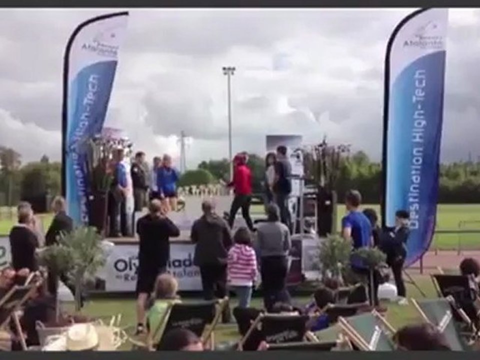 Olympiades 2012 - Podium féminin de la course à pied