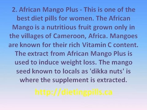 Benefits of diet pills for women