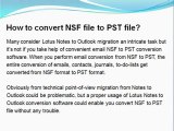 Notes to Outlook Migration Working Live Video