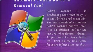 Delete Politia Romana