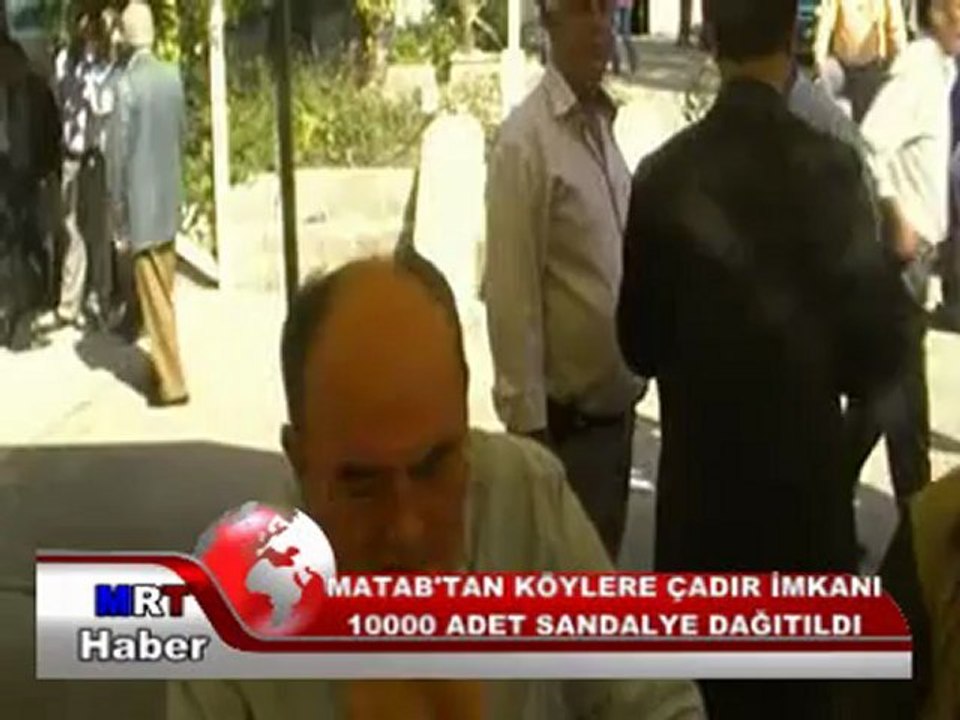 MATAB'TAN KÖYLERE ÇADIR İMKANI