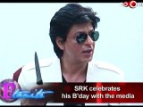Shahrukh interacts with the media on his Birthday