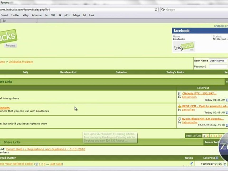 Make Money Online - LinkBucks Tutorial