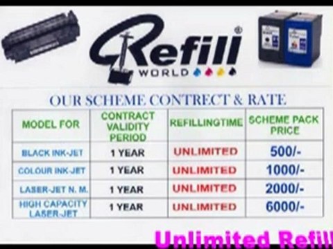 unlimited printer cartridge refilling
