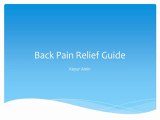 Back Pain Relief Guide - Diagnose and Treat with Back Pain Relief Guide