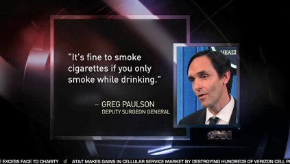 Surgeon General: Smoking Fine As Long As You Only Do It When You Drink