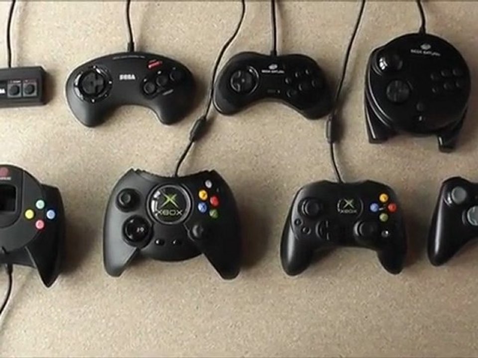 Video Game Controller Evolution - From Master System To Xbox 360 - Retro To Modern
