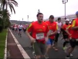Départ Marathon Nice-Cannes Chaussée Sud