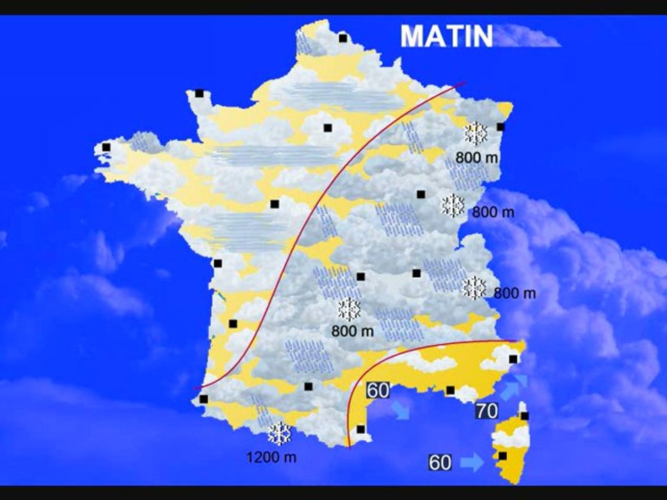 Météo 6 novembre 2012: Températures en baisse mais moins d'averses !