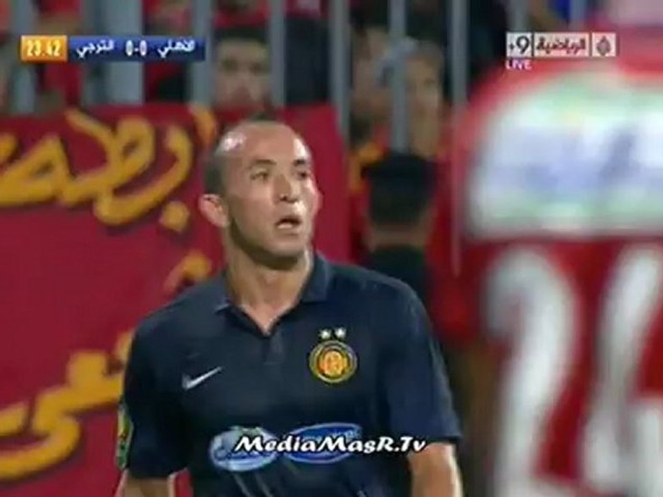 الشوط الأول من مباراة الأهلي والترجي تعليق علي محمد علي